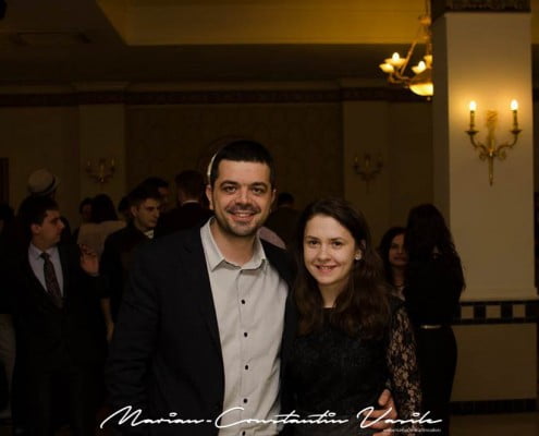 Impreună cu noul președinte al organizației AIESEC Timișoara, la aniversarea a 22 de ani de existență, martie 2015